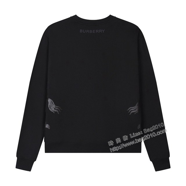Burberry專櫃巴寶莉2023FW新款騎士印花圓領衛衣 男女同款 tzy3086